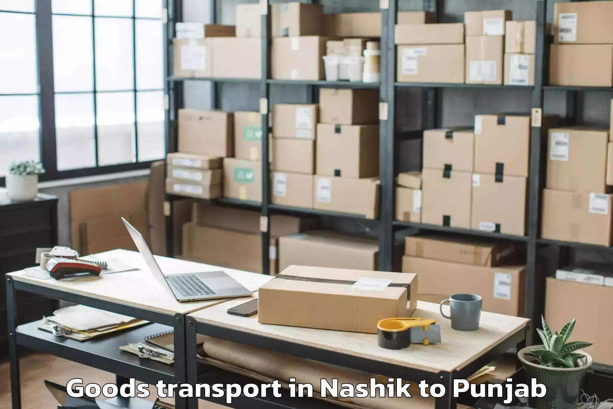 Leading Nashik to Vr Mall Punjab Goods Transport Provider